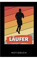 Läufer Notizbuch: A5 TAGEBUCH Läufer Geschenke - Lauftagebuch - Laufkalender - Leichtathletik Marathon Triathlon - Motivation Fitness - Wettkampfvorbereitung