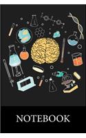 Colorful Brain Science And Art Notebook