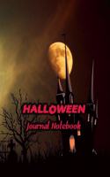 Halloween Journal Notebook: Daily Journaling - Lined Paper Wide Ruled Notes Spark Your Imagination and Positive Thinking - Halloween Castle Print