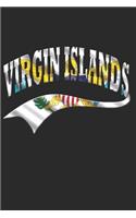 Virgin Islands Notebook: Virgin Islands Notebook - college book - diary - journal - booklet - memo - composition book - 120 sheets - Dot Grid paper 6x9 inch