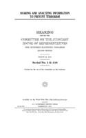 Sharing and analyzing information to prevent terrorism
