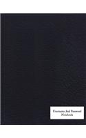 Username And Password Notebook