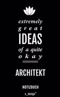 Notizbuch für Architekten / Architekt / Architektin: Originelle Geschenk-Idee [120 Seiten liniertes blanko Papier]