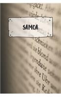 Samoa: Liniertes Reisetagebuch Notizbuch oder Reise Notizheft liniert - Reisen Journal für Männer und Frauen mit Linien