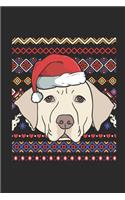 Ugly Christmas - Labrador: Blank Lined Notebook - Journal for Ugly Christmas Gift And New Year Gift Idea