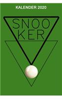 Kalender 2020 Snooker: Terminkalender 2020 Snooker Zuschauer oder Geschenk für Snooker Spieler/ 6x9 Zoll 120 Seiten / Jahresplaner Snooker Mannschaft Spieltage
