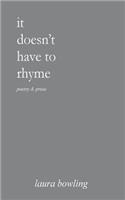 it doesn't have to rhyme