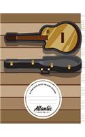 6 String Blank Guitar Tablature Notebook - Maple on Oak: 100 Pages of Guitar Tab Paper with Chord Spaces & Blank Staffs 8.5" X 11" (21.59 X 27.94 CM)(2 Guitar Tablature Manuscript Paper Notebooks)