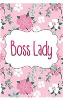 Boss Lady: Blank Lined Notebook Journal Diary Composition Notepad 120 Pages 6x9