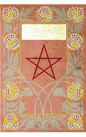 Monogram Pentagram (Neopaganism) Notebook: Blank Journal Diary Log(46 Monogram Nouveauthree 150 Lined)