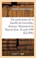 20e Anniversaire de la Bataille de Gravelotte, Discours. Monument de Mars-La-Tour, 16 Août 1890