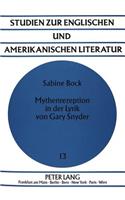 Mythenrezeption in der Lyrik von Gary Snyder