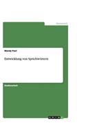 Entwicklung von Sprichwörtern