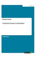 Unehrliche Berufe im Mittelalter