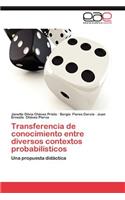 Transferencia de Conocimiento Entre Diversos Contextos Probabilisticos