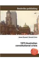1975 Australian Constitutional Crisis