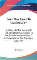 From New Jersey To California '97
