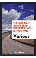 THE JUD AN ADDRESSES: SELECTED, VOL. II,