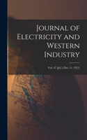 Journal of Electricity and Western Industry; Vol. 47 (Jul 1-Dec 15, 1921)