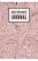 Daily Wellness Journal: Swirl Print Rose- Wellness Tracker For Daily Mood, Food, To Do List, Fitness & Health-[Professional]