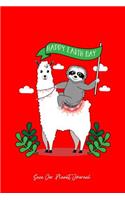 Save Our Planet Journal: Dot Grid Journal - Happy Earth-Day Llama Sloth Planet Gift Idea Eco Love - Red Dotted Diary, Planner, Gratitude, Writing, Travel, Goal, Bullet Noteb