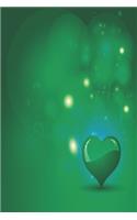 Notebook Luminous Heart blue-green Edition