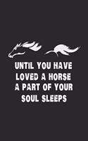 Until You Have Loved A Horse A Part Of Your Soul Sleeps: Horse Lover Journal To Write In, Draw And Write, Equestrian Training Log Book, Horse Riding Diary, Blank 6x9 Ruled, Composition Notebook for Horse E