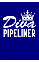 Diva Pipeliner: Blank Lined Journal