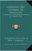 Gobierno Del Hombre De Negocios