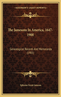 Jamesons In America, 1647-1900
