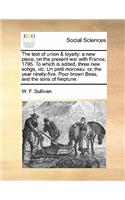 The test of union & loyalty: (English)
