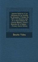 Apuntes Relativos A Los Huracanes De Las Antillas En Setiembre Y Octubre De 1875 Y 76