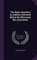 Negro Question; an Address Delivered Before the Wisconsin Bar Association