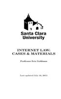 Internet Law Cases & Materials (2015)