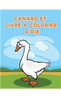 Canard et livre a colorier d'oie