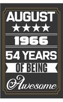 August 1966 54 Years Of Being Awesome