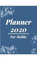 Planner 2020 for Hobby: Pretty Simple Planner - 2020 Planner (8.5' x 11' ), 128 pages