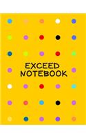 Exceed Notebook: Large Graph Dotted Paper Pad 8.5 x 11 Dot Grid Journals