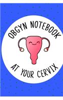 OBGYN Notebook At Your Cervix, Gynaecologist Journal, Funny Gift For OBGYN