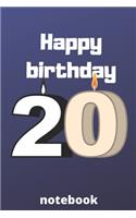 Happy birthday notebook