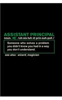 Notizbuch Assistant Principal Definition