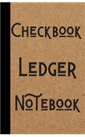 Checkbook Ledger Notebook