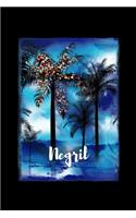 Negril: Jamaican Christmas Notebook With Lined College Ruled Paper For Taking Notes. Stylish Tropical Travel Journal Diary 6 x 9 Inch Soft Cover. For Home, 