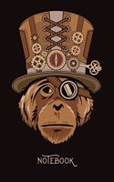 Steampunk Notebook - Vintage Orangutan