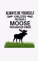 Always Be Yourself Unless You Can Be A Moose, Then Always Be A Moose: Funny Novelty Moose Gifts For Women Birthday Gift For Wife, Girlfriend Alternative To Card Gag Gift