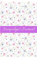 Jacquelyn's Journal: Cute Personalized Name College-Ruled Notebook for Girls & Women - Blank Lined Gift Journal/Diary for Writing & Note Taking