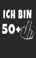 Ich Bin 50 + Mittelfinger: Notizbuch - (A5) 6x9 Zoll - Kariert - 120 Seiten - Geburtstags Geschenk