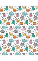 Hedgehog Notebook: Cute Animal Journal Book Ruled Lined Page For Kids Teen Boy Girl Women Preschool Kindergarten Primary School Great For Writing Diary Record Note Pad(2 Hedgehog Notebook)