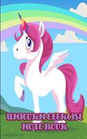 Unicorn Exercise Notebook: 6 X 9 Unicorn Exercise Planner, Pretty Unicorn Notebook to Track Your Workouts, Workout Planner
