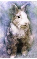 Journal Notebook For Animal Lovers - Watercolor Rabbit: Lined and Numbered Pages With Index Blank Journal For Journaling, Writing, Planning and Doodling.